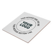 Eenvoudig te vervangen met uw Logo of Afbeelding Tegeltje (Zijkant)