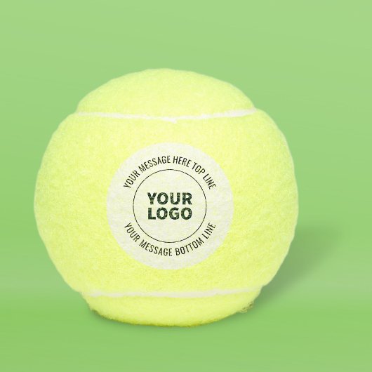 Eenvoudig te vervangen met uw Logo of Afbeelding Tennisballen