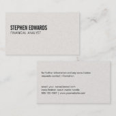 Eenvoudig | Tekst Visitekaartje (Voorkant / Achterkant)