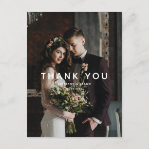 Eenvoudig teksthuwelijk bericht Foto Briefkaart