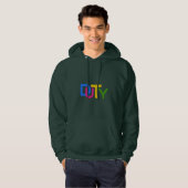 Eenvoudig tekstontwerp hoodie (Voorkant volledig)