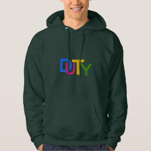 Eenvoudig tekstontwerp hoodie