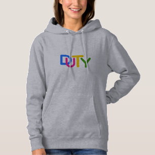 Eenvoudig tekstontwerp hoodie