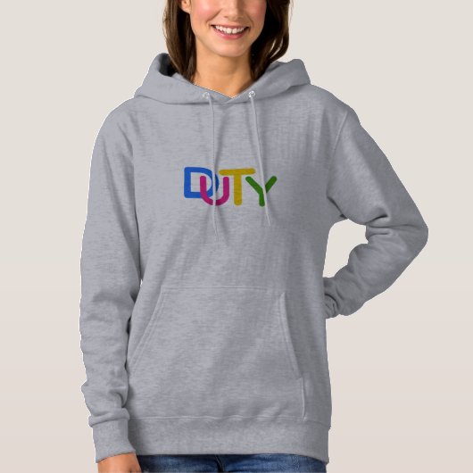 Eenvoudig tekstontwerp hoodie (Voorkant)