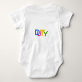 Eenvoudig tekstontwerp romper (Achterkant)