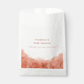 Eenvoudig Terracotta Boho Desert Baby shower Bedankzakje (Voorkant)