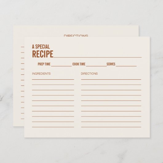 Eenvoudig Terracotta Typografie Vrijgezellenfeest  (Voorkant / Achterkant)