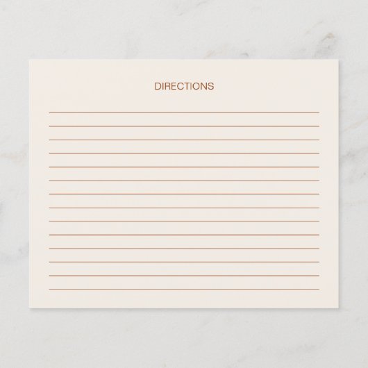 Eenvoudig Terracotta Typografie Vrijgezellenfeest  (Achterkant)