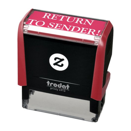 Eenvoudig "TERUG NAAR VERZENDING!" Rubber Stempel (Product)