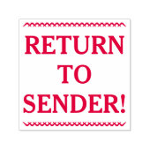 Eenvoudig "TERUG NAAR VERZENDING!" Rubber Stempel (Design)