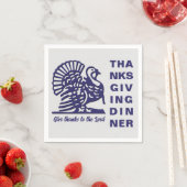Eenvoudig THANKSGIVING-DINER-papier Servet (Insitu)