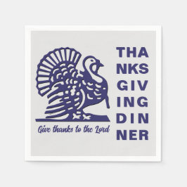Eenvoudig THANKSGIVING-DINER-papier Servet
