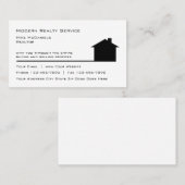 Eenvoudig thema onroerend goed visitekaartje (Voorkant / Achterkant)