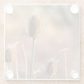 Eenvoudig Thistle Glazen Onderzetter (Achterkant)