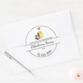 Eenvoudig Thuisgemaakte Vlierbes Honing Label (Envelop)