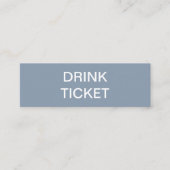 Eenvoudig Ticket van de Drink van het Bindend van  (Voorkant)