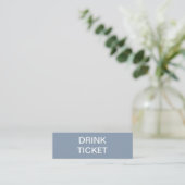 Eenvoudig Ticket van de Drink van het Bindend van  (Staand voorkant)