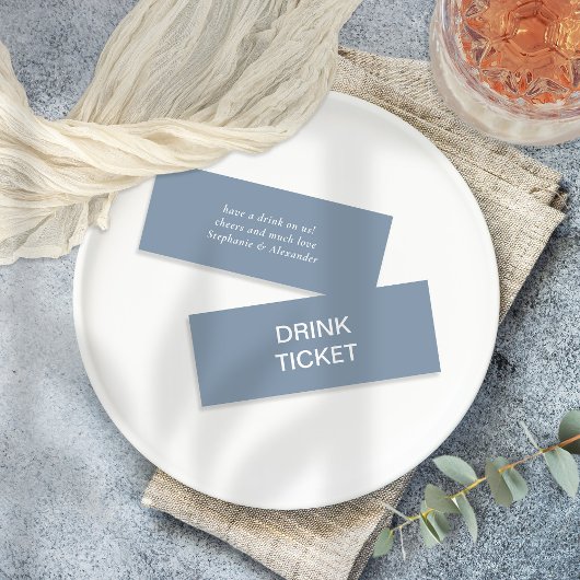 Eenvoudig Ticket van de Drink van het Bindend van 