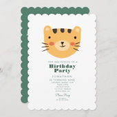 Eenvoudig tijdenbos met dieren op zaterdag kaart (Voorkant / Achterkant)