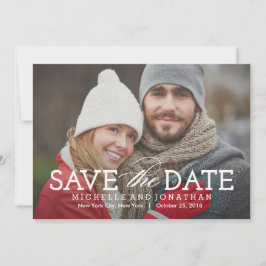 Eenvoudig Tijdige foto Opslaan van de datumkaart Save The Date