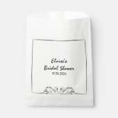Eenvoudig tijdloos handgeschreven Swan-Vrijgezelle Bedankzakje (Voorkant)