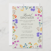 Eenvoudig, tijdloos Wildflower Sage Vrijgezellenfe Kaart (Voorkant)