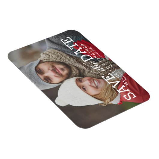 Eenvoudig Timeless EDITABLE KLOR sparen de Datum Magneet (Rechterzijde)