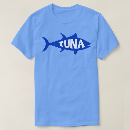 Eenvoudig tonijnontwerp t-shirt (Design voorkant)