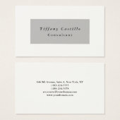 Eenvoudig toonaangevend minimalistisch modern Crea Visitekaartje (Voorkant /achterkant)