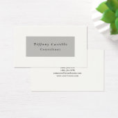 Eenvoudig toonaangevend minimalistisch modern Crea Visitekaartje (Bureau)