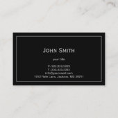 Eenvoudig Tooth Icon Dentist Donker Visitekaartje (Achterkant)