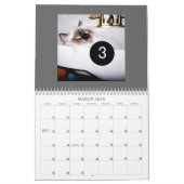 Eenvoudig tot 12 Maak uw eigen foto-wandkalender Kalender (Mar 2026)