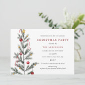 Eenvoudig traditioneel kerstfeest kaart (Staand voorkant)