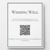 Eenvoudig traditioneel Wishing Well Sign Fotoplaat (Voorkant)
