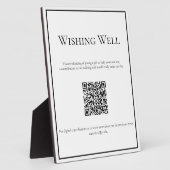 Eenvoudig traditioneel Wishing Well Sign Fotoplaat (Zijkant)