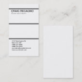 Eenvoudig Trendy Cute Black White Visitekaartje (Voorkant / Achterkant)