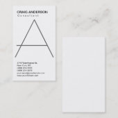 Eenvoudig Trendy Cute Black White Visitekaartje (Voorkant / Achterkant)