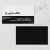 Eenvoudig Trendy Cute Black White Visitekaartje (Voorkant / Achterkant)