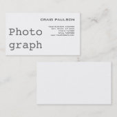 Eenvoudig Trendy Cute Plain White Visitekaartje (Voorkant / Achterkant)