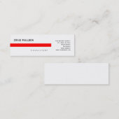 Eenvoudig Trendy Leuk Gewoon Consultant Visitekaar Mini Visitekaartje (Voorkant / Achterkant)