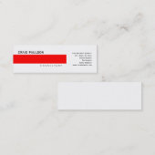 Eenvoudig Trendy Leuk Gewoon Consultant Visitekaar Mini Visitekaartje (Voorkant / Achterkant)