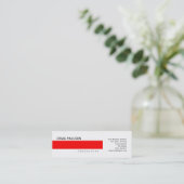 Eenvoudig Trendy Leuk Gewoon Consultant Visitekaar Mini Visitekaartje (Staand voorkant)