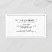 Eenvoudig Trendy Modern Calligraphy Design Visitekaartje (Achterkant)