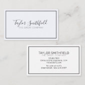 Eenvoudig Trendy Modern Calligraphy Design Visitekaartje (Voorkant / Achterkant)