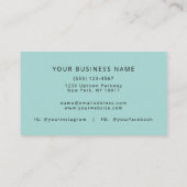 Eenvoudig Trendy Naam en Initialen Visitekaartje (Achterkant)