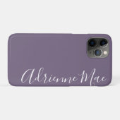 Eenvoudig Trendy Personalized Paarse Grape Case-Mate iPhone Case (Achterkant (horizontaal))