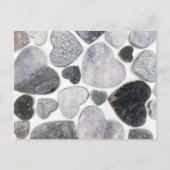 Eenvoudig Trendy Zwart Wit Kristal Hart Patroon Briefkaart (Voorkant)