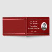 Eenvoudig, treurig begrafenis / gedenkteken gasten gastenboek (Volledig)