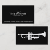 eenvoudig trompet visitekaartje (Voorkant / Achterkant)