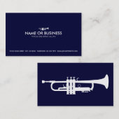 eenvoudig trompet visitekaartje (Voorkant / Achterkant)